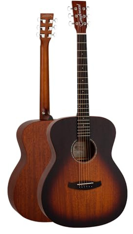 Tanglewood Crossroads TC3 Orchestra Acoustic Guitar, Whiskey Burst Satin Finish