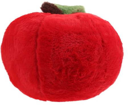 Abaodam Almohada de felpa con forma de manzana, cojín realista de frutas rojas para el hogar, coche, oficina, almohada decorativa suave, versátil