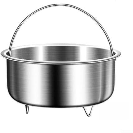 Honseadek Cestello per cottura a vapore in acciaio inox 304 per verdure, ciotola multifunzione per cottura a vapore, inserto drenabile per cucina (D)