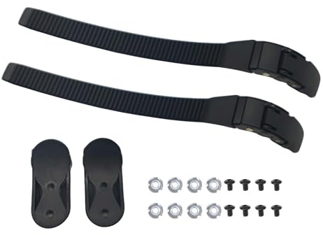 TUKEVA 2 Pcs Sangle De Fixation pour Patins Sangles Rollers de Rechange Sangle Boucle pour Patins Glace Accessoires avec vis éCrous Accessoires pour Boucle Remplacement