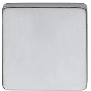 ROSTEX Edelstahl Blindrosetten Paar - Eckig - 53x53 mm - 2 Stück