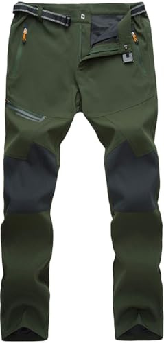 TACVASEN Men's Hiking Trousers Quick Dry Walking Work Cargo Trousers | Stretch Lightweight Water Resistant Pants with 4 Zip Pockets for All Season, Breathable, Outdoor, Cycling, Trekking