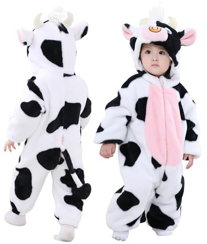 Doladola Unisex Baby Onesies Djur Tecknad Katt Jumpsuits Småbarn Hooded Sparkdräkt