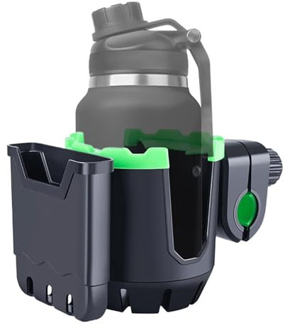 Porte-gobelet de vélo pour guidon | Support de boisson pour poussette, rotation à 360 degrés – Porte-gobelet de vélo réglable pour VTT, motos