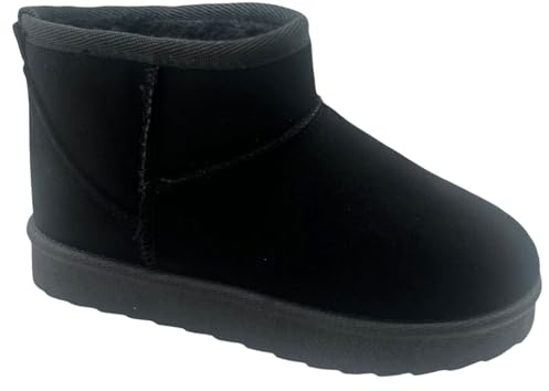 sole london KIDS GIRLS CHILDRENS FAUX FUR LINED WARM WINTER SCHOOL ANKLE SHOES BOOTS