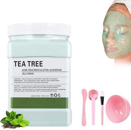 Jelly mask Masque Peel Off Anti Age Hydrogel, Poudre de Masque à la Gelée pour les Soins du Visage, Masque Facial en Poudre, Pour Esthéticienne Spa, Soins de Peau, Masque Hydratant pour Visage