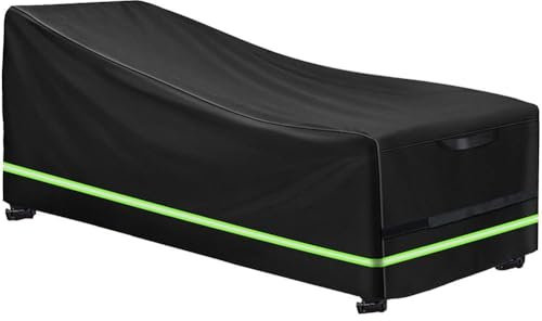 Luxylei Abdeckung Für Sonnenliegen, Wasserdicht, Für Den Außenbereich, Garten, Sonnenliegen, Liegestühle, Schutzhülle, Terrassenmöbel, Abdeckung Reflektierendem Streifen