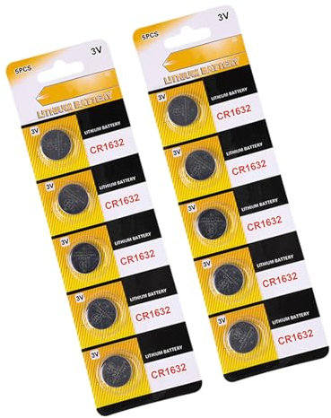 Qsvbeeqj 5/10Pcs CR1616 CR1620 CR1625 CR1632 Lithium Coin Battery 3V Long Power For Electronics And Gadgets