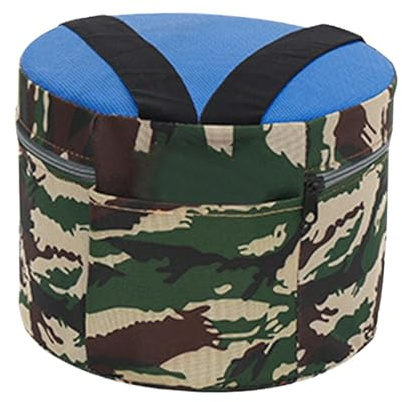 drburpily Trädgårdsarbetsstol Bärbar pall Lätt bekväm elastisk rem present till fiske camping trädgårdsälskare trädgårdspall lantbruksarbetspall fiskestol, 25 cm skum