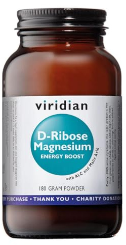 VIRIDIAN D-RIBOSA-MAGNESIO con acetil l-carnitina 180gr. – produit spécialisé pour un usage quotidien, peut être utilisé régulièrement selon les besoins individuels, poids 180 g et est conçu pour offr
