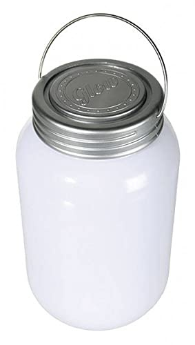 Out of the blue Kunststoff Leuchte, Einmachglas mit 3 farbwechselnden LED, circa 18,5 x 10,5 cm für 3 Micro Batterien AAA 57/9636