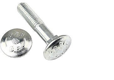 25 Stk Flachrundschraube DIN 603 M10 x 35 - Stahl 8.8 verzinkt