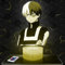 Nachttischlampe - Touch-Nachtlicht Manga - Shoto Todoroki 3D-LED-Lampe Illusion, Geschenkidee Weihnachten Geburtstag Junge und Mädchen Nachttischlampe Kinder- oder Erwachsenenzimmer