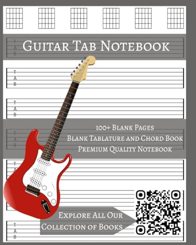 Guitar Tab Notebook: Your Melody, Your Masterpiece: Blank Tablature Book for Guitar Enthusiasts, Musicians, Teachers, and Students