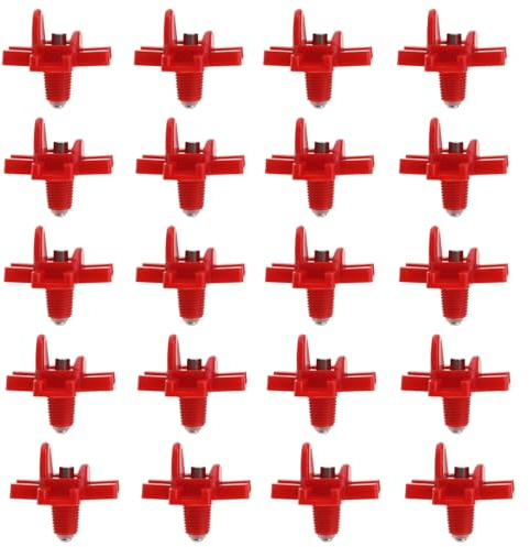 ECSiNG 20 Stück Horizontale Hühnernippeltränke Automatische Geflügelnippel Hühnertränke Horizontale Seitenmontage für Hühner Enten Wachteln und Anderes Geflügel