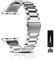 SeNool Bracelet pour Apple Watch 49mm 46mm 45mm 44mm 42mm Series 10/Series 9/8/7/6/5/4/3/2/1/Ultra 2, Métalliques Acier Inoxydable Remplacement Band Bracelet pour Apple iWatch/SE/SE 2-Argent