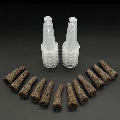 OHYER Kit per Coltivare Qualsiasi Cosa per la Coltura Idroponica Kit di Baccelli di Semi per Aerogarden Tappi per Piante in Lana di Roccia Idroponica (Lungo (Blocco da piantare + Cesto) 24)