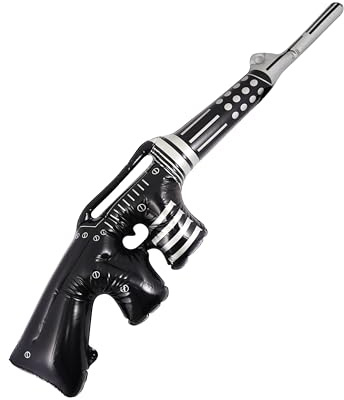 HENBRANDT - Pistola a Pistola Gonfiabile, Grande, 90 cm, con Imbracatura, per Feste e Bambini
