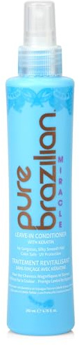 Pure Brazilian Leave-In Conditioner, Nourishing Hair Treatment Enriched with Keratin to Fortify & Strengthen, 6.78 Ounce (200 Milliliter)