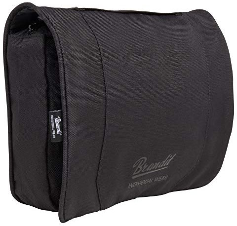 Brandit MOLLE TASCHE MAGAZINTASCHE/FLASCHENTASCHE/GÜRTELTASCHE ARMY MODULAR 13-TYPEN, Produkt:Waschtasche (groß), Farbe:Schwarz