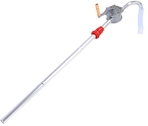 Fasspumpe Benzin, Kurbelpumpe Benzinpumpe Dieselpumpe Handpumpe Aluminiumlegierung Fasspumpe Öl 29L / Min Handkurbel Ölfass Fasspumpe für Öl Fuel Benzin Dieselöl Schmieröl