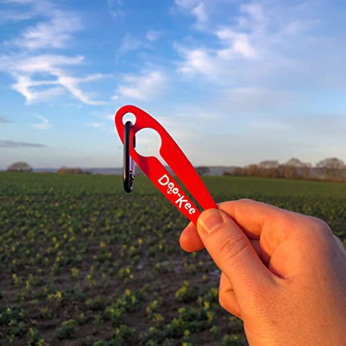 Doo-Kee - Used Poo Bag Holder with Secure Twist Loop (Poppy Red)