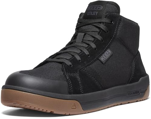 KEEN Utility Kenton Mid (Comp Toe) Black/Gum 12 EE - Wide