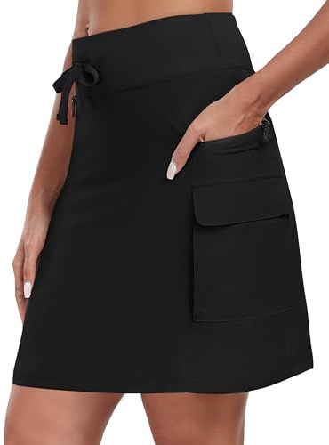 MoFiz Skorts for Women Tennis Skirt Hiking Skirts with Shorts and Zip Pockets