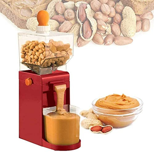 MYUYEE Mini Macchina per Burro D'Arachidi, Mulino Elettrico per Cereali, Mulino per Arachidi per Uso Domestico, Macchina per La Lavorazione del Burro D'Arachidi per Uso Domestic