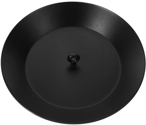 DECHOUS Contenitore per Raccolta Acqua Piovana Rotondo in Lega di Alluminio Nero Facile Installazione, per Giardino e Balcone, Deposito Efficiente per Patio