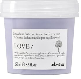 Davines LOVE Smoothing Conditioner - Balsamo lisciante ad azione rapida per capelli crespi - Ideale per ottenere un look liscio e ordinato - 250 ml
