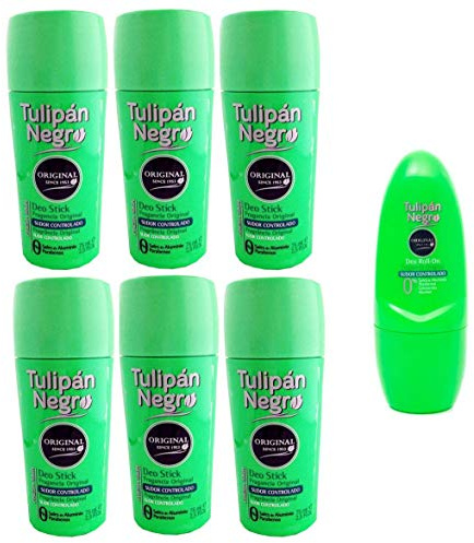 Tulipan Negro Original Deodorant Stick 6x 75ml + Classic Deo Roll-on 50ml