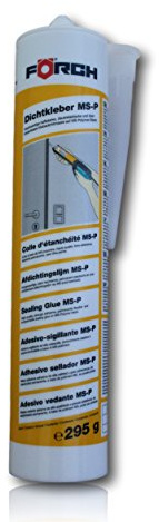 FÖRCH Silikon TRANSPARENT Dichtkleber MS-P | 295 ml Kartusche Fensterverglasung, Silikonfugen in Bad, Dusche, Sanitär, aussen, hitzbeständig, Hochtemperatur, Dichtmasse Klebstoff neutral Fugen