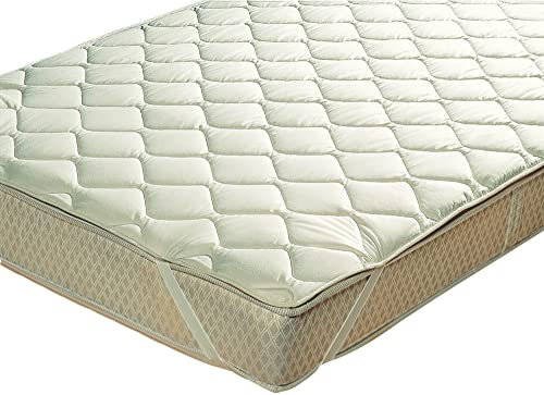 Erwin Müller Matratzenauflage Bautzen kochfest Baumwolle natur Größe 180x220 cm