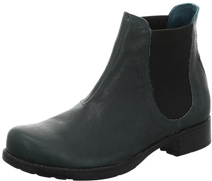 THINK! Damen Denk chromfrei gegerbte nachhaltige Chelsea-Boots, 8000 Atlantic, 40 EU