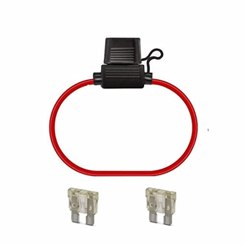 Movilideas 1 portafusibile per auto aereo resistente all'acqua portafusibili con 2 fusibili da 25 amp.