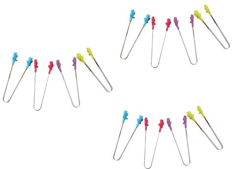 BESTonZON 12 Piezas Servidores De Ensalada Clip De Pan De Acero Inoxidable Pinzas Para Frutas Servidor Buffet Pinzas Metalicas Para Servir Antideslizante Harina De Acero Inoxidable