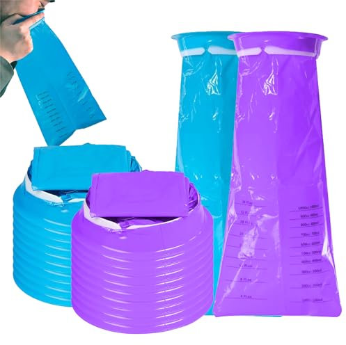 20 Stück Spuckbeutel, Brechtüten mit Ring, Kotztüten Auto Brechtüte Reise für Kinder und Erwachsene (1000ml)