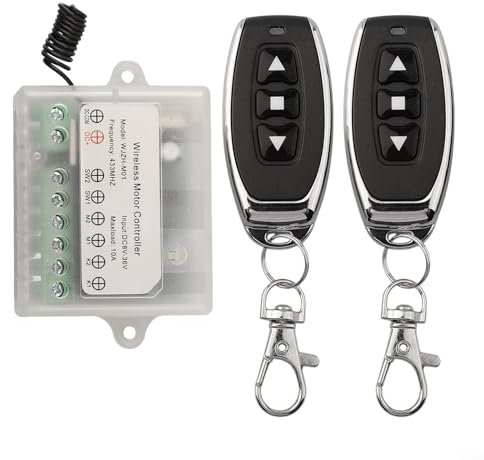 Interrupteur de télécommande sans fil DC 12 V 24 V 30 V 433 MHz pour moteur, lumière, porte de portail, télécommande sans fil à monter soi-même