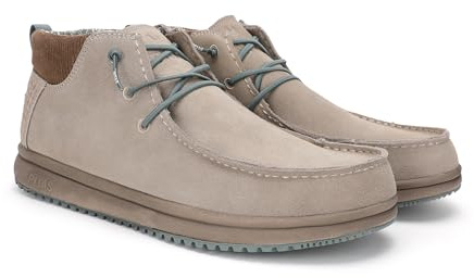 Pitas | DALLAS | Stivali casual da uomo | Stivaletti in pelle| Scarpa urbani | Mocassini | Nautiche invernali | Sneakers Casual | Calzatura Senza lacci | Calzature Walkinpitas | Beige | 41