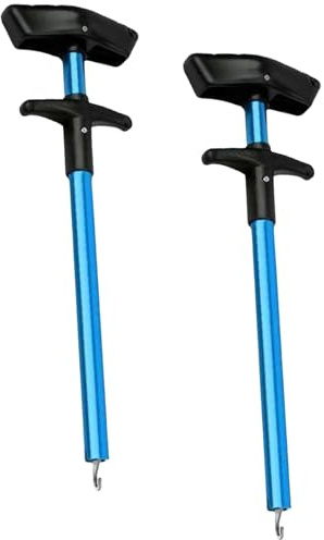 Lot de 2 outils de retrait d'hameçons en aluminium pour retirer les hameçons