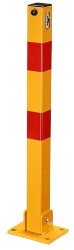 Barrera de estacionamiento plegable para entrada, poste de tope de cochera, bloqueo de suelo de bolardo de seguridad, barrera de seguridad para bloqueador de espacio de estacionamiento