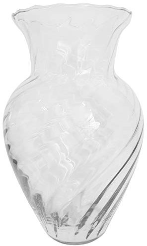 Oberstdorfer Glashütte Classic Vase transparent Glass modern Flower vase Windlight height approx 25 cm