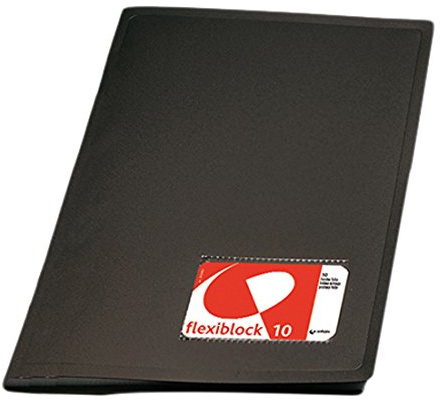 grafoplas 39301010 Fodral – Mapp med dubbel spiral, Foolscap, svart