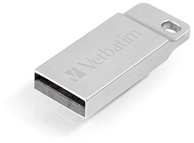 Verbatim Executive USB-stick metal 32 GB I USB 2.0 I USB memory stick I for laptop notebook ultrabook TV car stereo I USB 2.0 stick I data-stick including key ring I silver