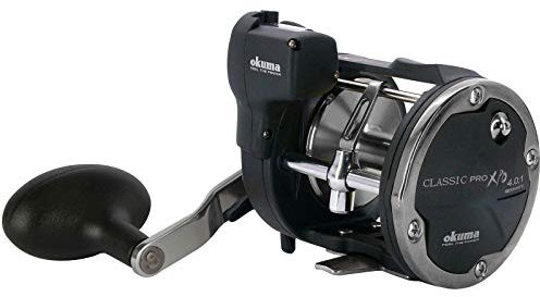 Okuma Classic Linecounter XPD- 20DLXA 2bb Linkshand Multirolle, Meeresrolle für Norwegen, Island, Dänemark, Nordsee, Ostsee, Angelrolle, Meeresangeln, Schnurfassung 270m 0.35mm