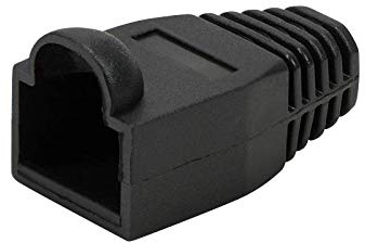 LogiLink Professional - Knickschutztülle 6,5 mm für RJ45 Verbinder, 50 Stück, schwarz