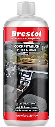 Brestol Cockpitmjölk 1000 ml – cockpitvårdsmjölk cockpitrengöring mjölk inomhusvård djupvård plast gummi vinyl