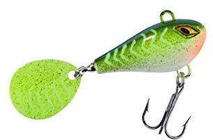 Balzer Shirasu Colonel Spin Buddy Evil Eye - Jigspinner, Größe/Gewicht/Farbe:4cm / 12g / Hecht UV