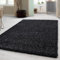 Carpetsale24 Shaggy Hochflor Teppich Läufer Flur 60 x 110 cm Anthrazit - Weicher, Flauschiger Teppich Wohnzimmer – Moderner, Rutschfester Badezimmerteppich & Küchenläufer, Bettvorleger Schlafzimmer